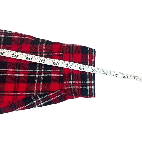 NWT Eddie Bauer Red Plaid Flannel Shirt Men’s Large Heavyweight Outdoor Cotton - Picture 7 of 7